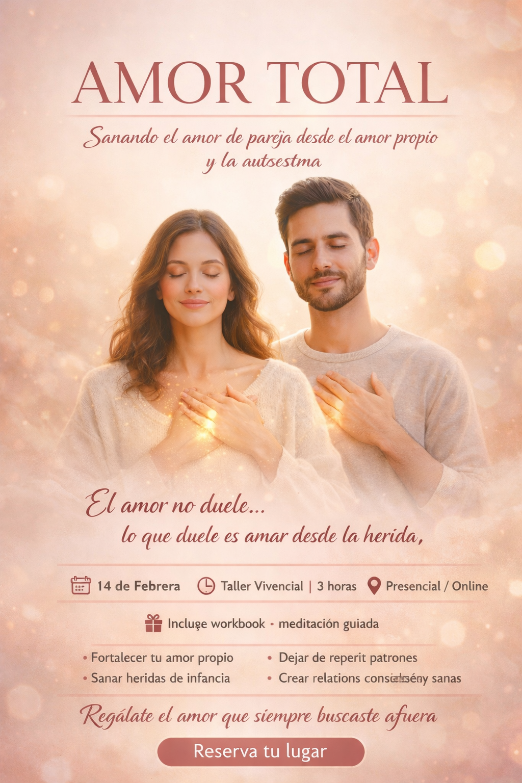 Cartel Taller Amor Total